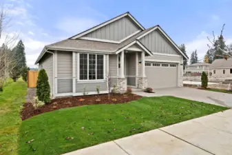 Great curb appeal and home sits on a lot with green space on one side and in the back!