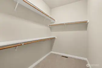 Primary walk-in closet