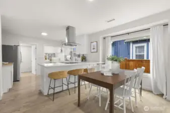 Dining space off the kitchen