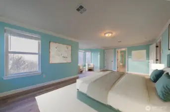 This photo is virtually staged