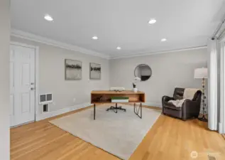 Could be an office, playroom, informal living room... you decide