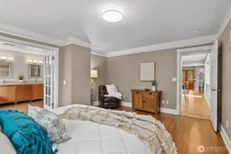 Peaceful space to settle in for the night.