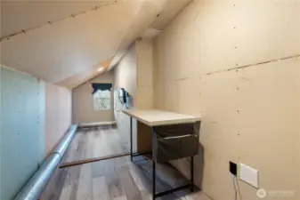 Bonus room! Use as office space, storage, or add a bathroom!