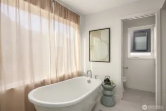 Stand-alone tub will ensure you feel refreshed