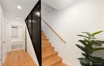 Steel Accent Staircase Wall