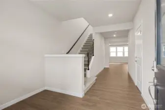 Large, wide entry area. Photos are representational. Actual colors and finishes will vary. See site agent for details.