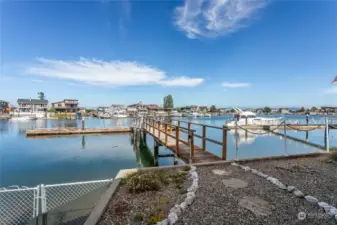 The dock in front of the home measures 72' 7"