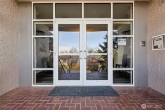 Front Entrance – Secure, but Don’t Worry, We’ll Let You In!