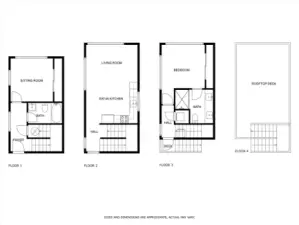 Side-yard perfect for pet relief, raised garden bed, or a shed for outdoor gear storage! (Virtuall staged).