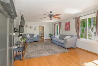 This living room has so much space!