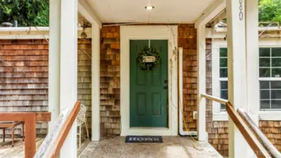 Entering into your new home and front patio