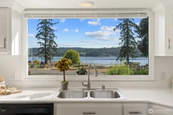 Stunning view of the Hood Canal and the Lynch Cove Community private park, that view just never gets old