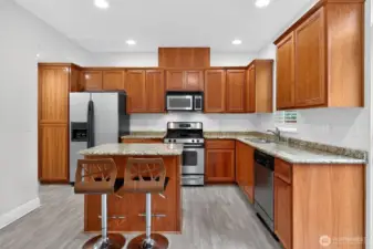 Kitchen with ample storage