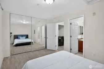 Second bedoom with ample closet space