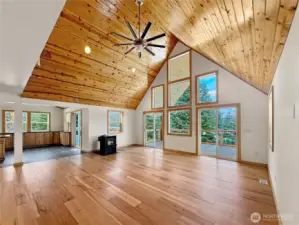 Looking toward the kitchen.