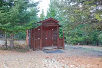 The Bunkhouse!! Room for two bunks, has water and power, including another bathroom, that was not included in the listing baths count.