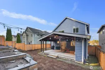 Back yard has been re-seeded with grass