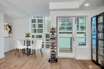 Table is virtually staged.