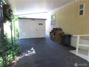 FIREWOOD FOR FREE STANDING WOOD STOVE IN FAMILY ROOM.