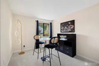 bedroom used as a hangout area