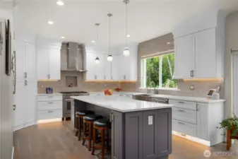 The gourmet chef’s kitchen is a symphony of form and function.