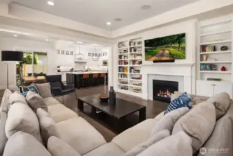Open-concept perfection—where dinner simmers, game night kicks off, and someone’s always curled up by the fire. This is the heartbeat of the home.