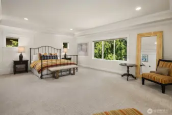 Stretch out, unwind, and soak in the treetop views—this oversized primary suite is basically a vacation… without the luggage.