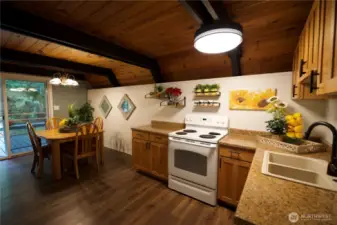 Open kitchen w/ lots of counter space.
