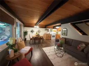 Spacious open layout.