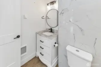 Main level bath vanity