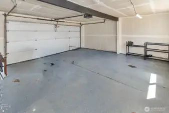 2 of the 3 car garage bays