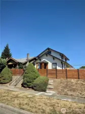 Front of home from the side