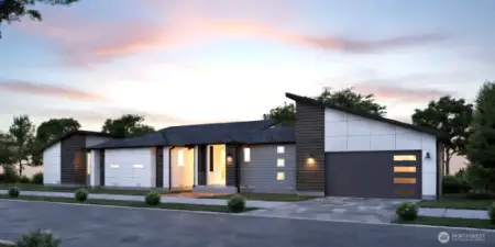 This is a digital render of the home and is AI upscaled.