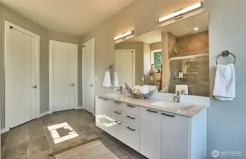 This photo is of the model home.