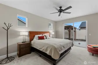 Generous primary suite.