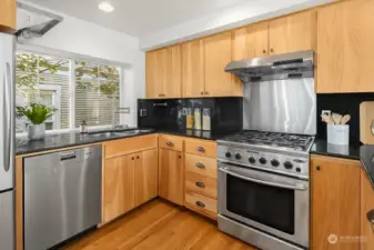 No laminate cabinets here, either--real wood and stone that stand the test of time.