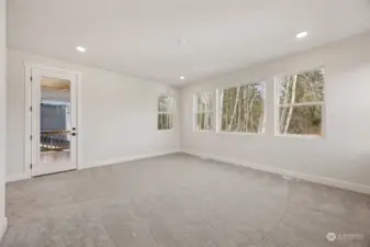 Primary Bedroom looking at Private Balcony