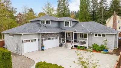 This 3+ car garage is built for unmatched convenience, with 12-foot ceilings perfect for a car lift, a 26-foot-deep layout, finished walls and trim, and abundant built-in storage. Additional features include:    Extra LED lighting and multiple surrounding power outlets  A large storage room (6.5’ x 8.5’, 12’ ceiling) with shelving  Hot and cold water spigots in the front for car washing and in the backyard for added convenience  Backyard access via a separate door, with gated side access