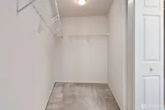 Primary walk in closet