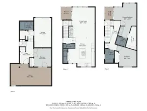 Photographers estimate of room sizes and layout