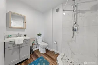 3/4 bath downstairs