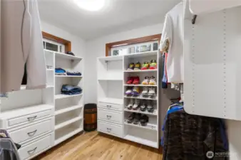 Primary walk in closet