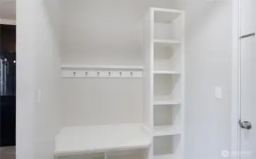 Mud room with cubbies & storage