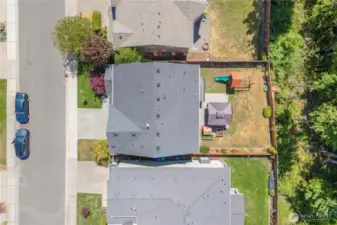 Home backs up to private green space with no neighbors behind