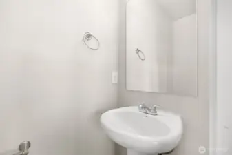 1/2 bathroom on main floor
