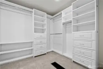 Primary closet
