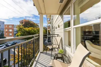 Exterior unit balcony.