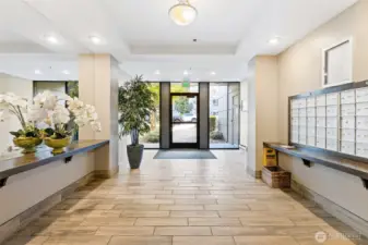 Secure lobby.