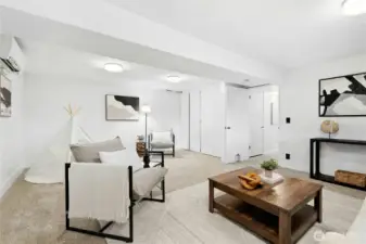 Another look at rec room (not shown is laundry and extra storage