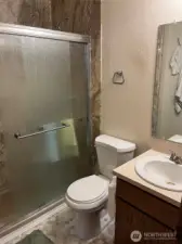 3/4 Bath off Family Room